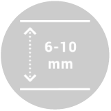 Minimal depth icon 6-10