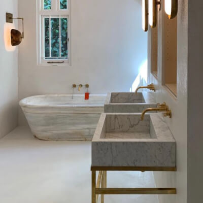 microcement bathrooms - walls and floors