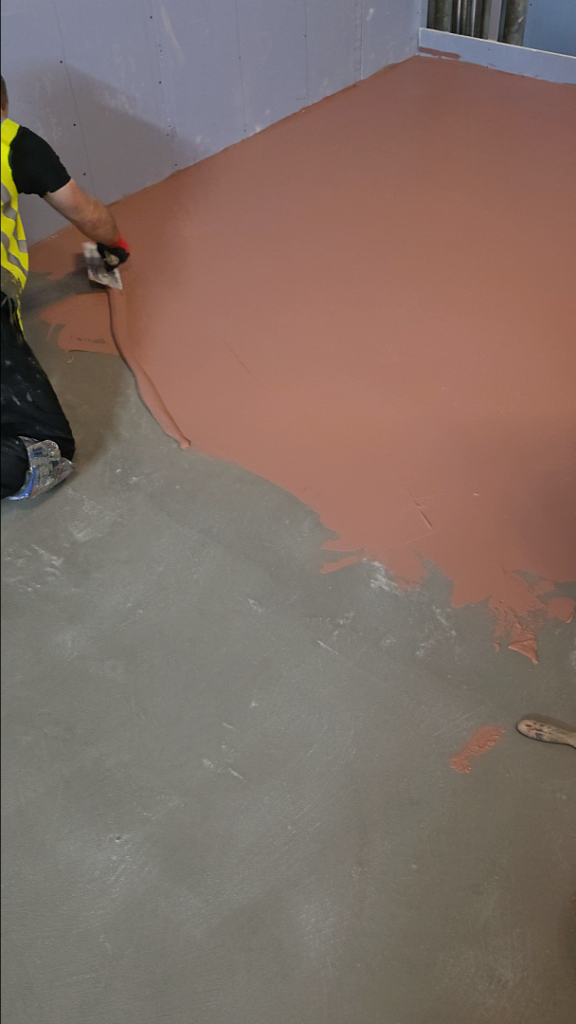 Hand trowelled 